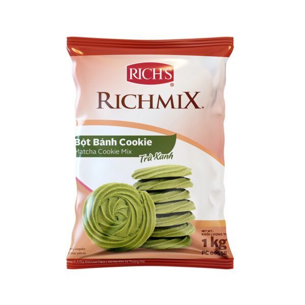 bot lam banh cookie vi tra xanh tui 1kg