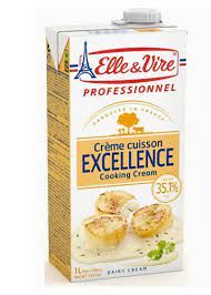 kem sua che bien cooking cream elle vire 1000ml