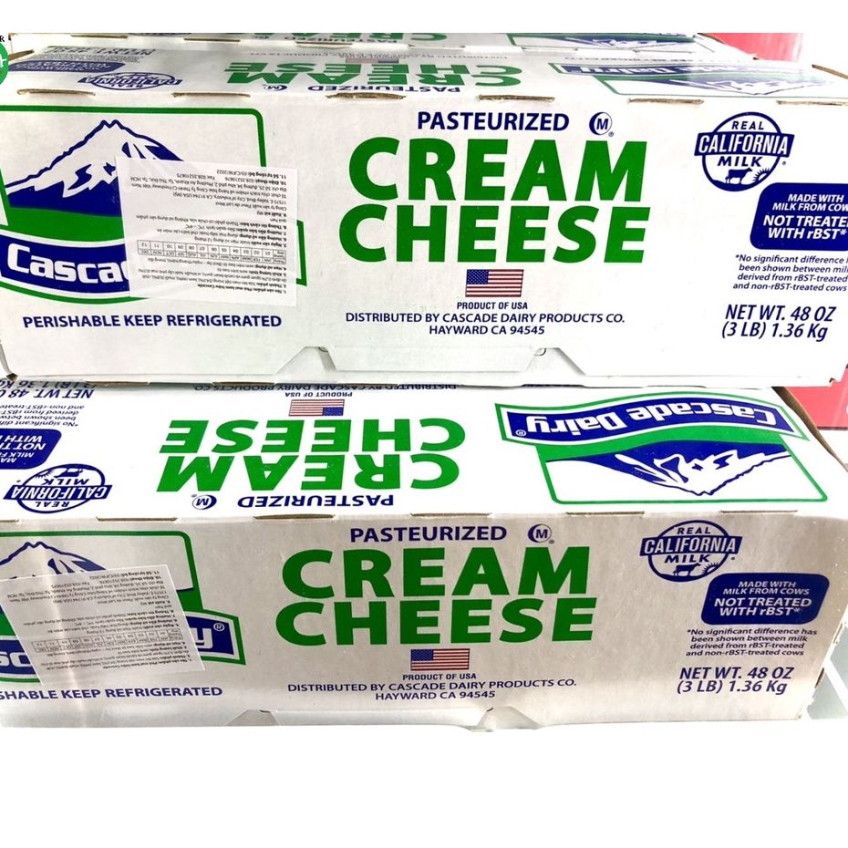 Pho mai kem Cream Cheese Cascade Dairy 1.36kg, Hàng Mỹ