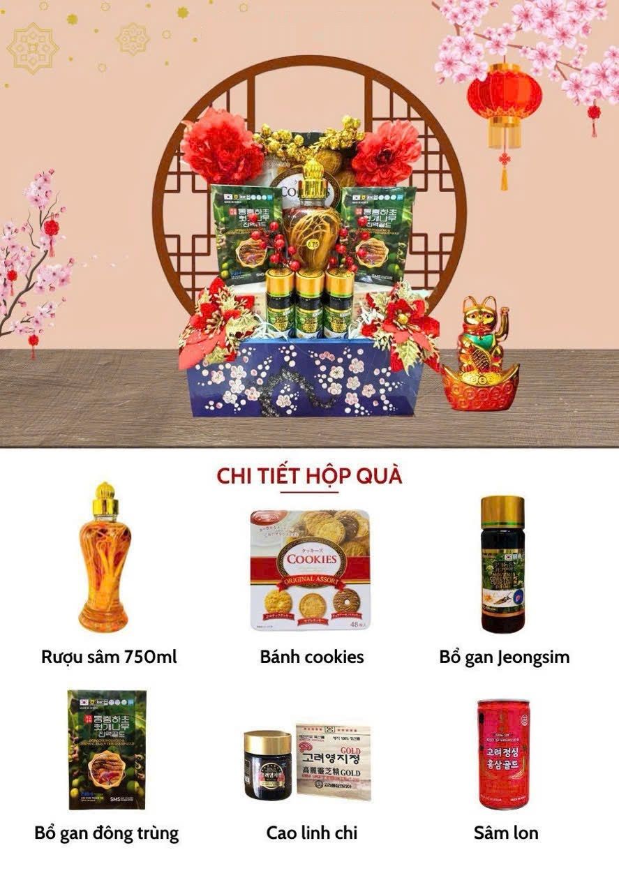 hop qua phu quy mau 2 san pham suc khoe han quoc