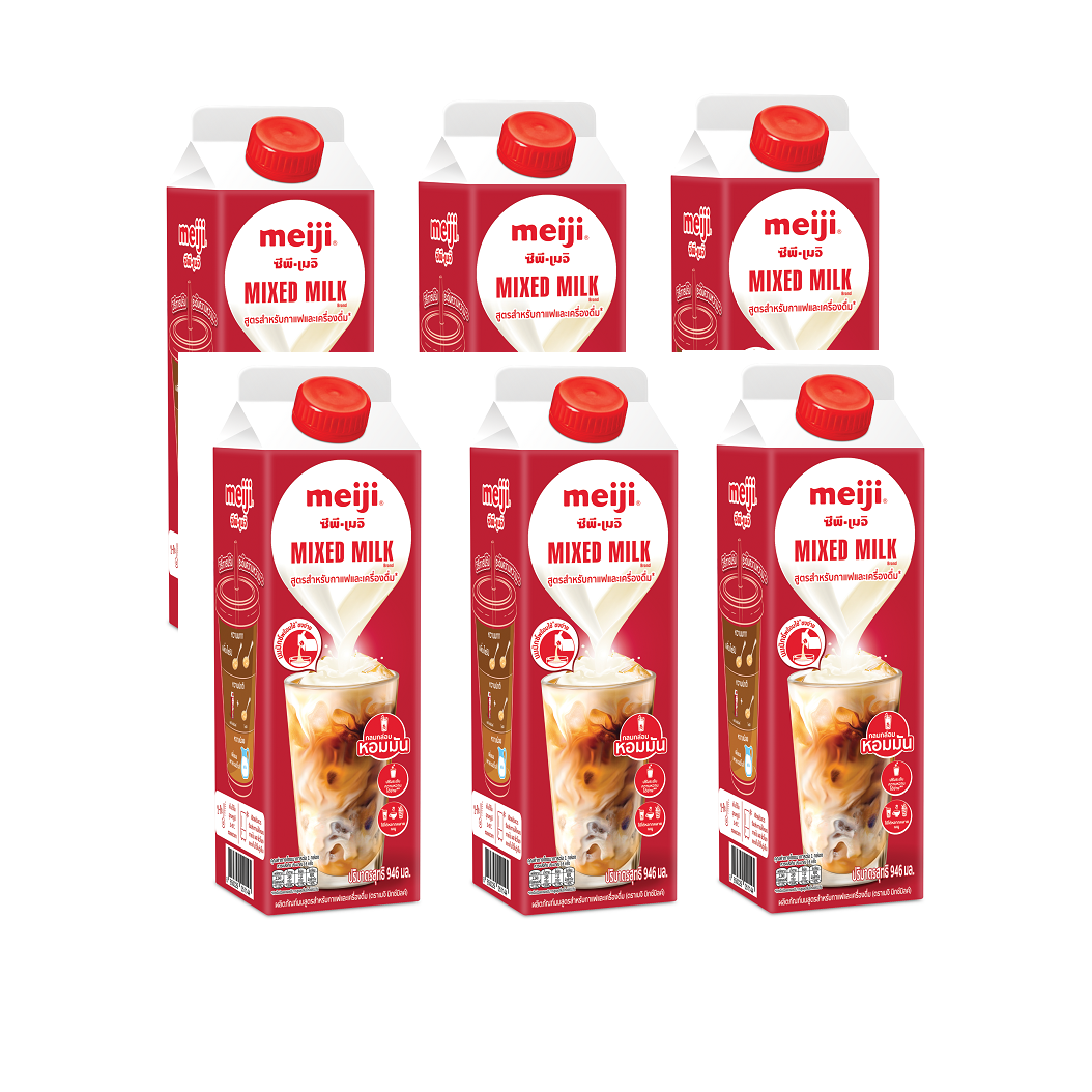 combo 6 sua tuoi pha che meiji mixed 946ml meiji barista mixed