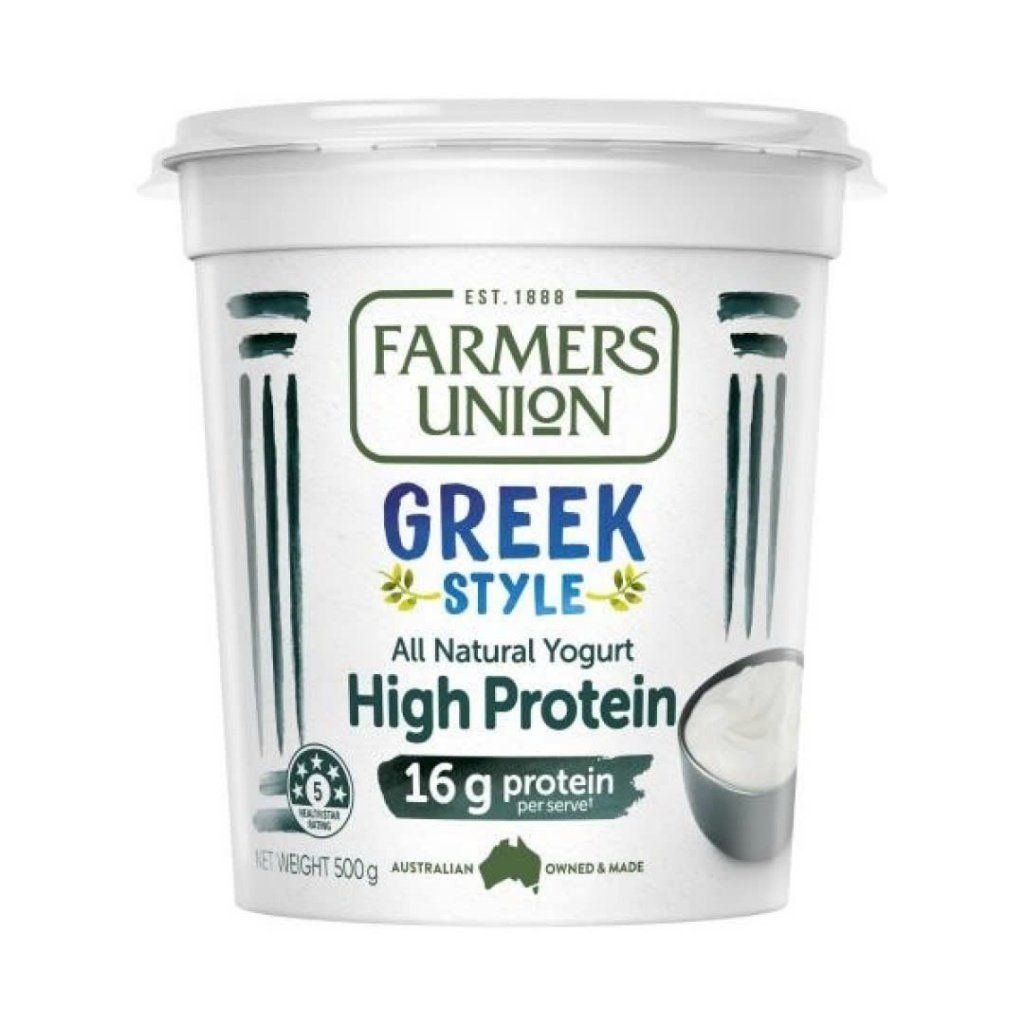 sua chua hy lap bo sung protein it beo farmers union greek style yogurt no fat 500g
