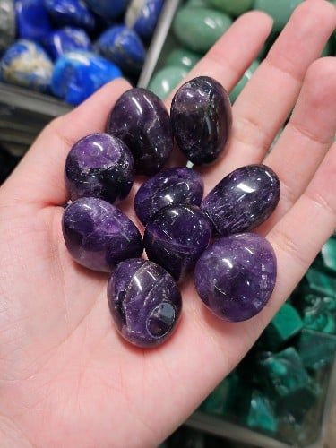  Tumbled Amethyst (gr/v) Viên đá Thạch anh Tím 