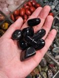  Tumbled Obsidian (gr) Viên Đá Thủy Tinh Núi Lửa 