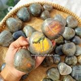  Labradorite Heart (gr), Tim đá Hắc Nguyệt Quang 