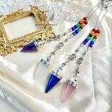  Crystal Pendulum Buddha (Con Lắc Đá Cảm Xạ charm Phật) 
