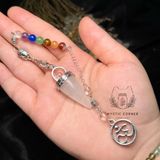  Crystal Pendulum Buddha (Con Lắc Đá Cảm Xạ charm Phật) 