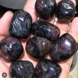  Tumbled Astrophyllite Garnet (gr) Viên đá Ngọc Hồng Lựu 
