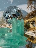  Trụ Green Fluorite (gr) Fluorite Xanh Lá 