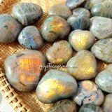  Tim đá Labradorite (Đá xà cừ - Hắc Nguyệt Quang) đá thanh tẩy Tarot, Reiki, đá thạch anh phong thủy 