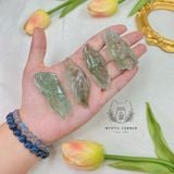  Prasiolite Crystal thô, Green Amethyst ( thạch anh tím xanh ), đá thanh tẩy Tarot, Reiki, Phong Thuỷ 