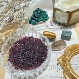  Set đá may mắn dành cho Ma Kết, đá thạch anh, đá thanh tẩy bài Tarot, đá phong thuỷ 