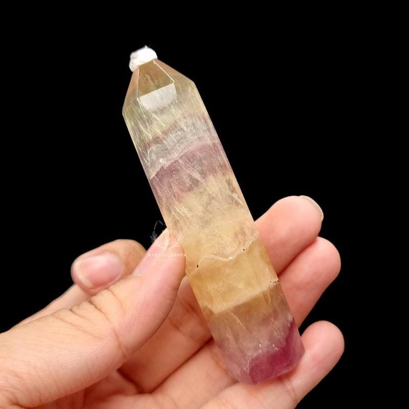  [HÀNG ĐẸP] trụ Fluorite, trụ đá thạch anh, đá thanh tẩy Tarot, Reiki, thiền định 