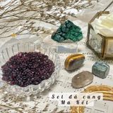  Set đá may mắn dành cho Ma Kết, đá thạch anh, đá thanh tẩy bài Tarot, đá phong thuỷ 