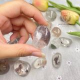  Viên Thạch anh Ưu Linh (Ghost Quartz/ Garden Quartz), đá thanh tẩy, đá phong thuỷ 