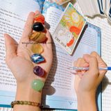  Set 7 viên đá thanh tẩy hỗ trợ việc học tập, có thể dùng trong Tarot, Reiki 