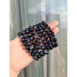  Vòng hạt đá phong thủy Mắt hổ xanh, Mắt chim ưng (Blue Tiger's Eye) size 8 - 10li 