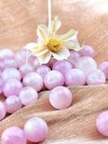  Cầu đá Kunzite mini tự nhiên hỗ trợ năng lượng yêu thương xoa dịu tinh thần, đá thanh tẩy Tarot, đá phong thủy reiki 