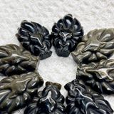  Mặt dây chuyền Hồ Ly 9 đuôi đá Obsidian Gold Sheen tự nhiên 
