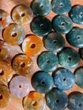  Đồng điếu đá phong thủy mã não Moss Agate (Băng Ngọc Thủy Tảo) 