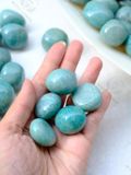  Tumbled viên đá Amazonite (đá Thiên Hà) đá thanh tẩy Tarot, Reiki, thiền định, phong thủy 