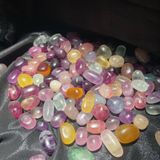  Tumbled viên đá Fluorite tự nhiên, đá thanh tẩy, đá thạch anh, đá phong thuỷ 