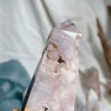  Trụ đá thạch anh Druzy Blossom Agate (Thạch anh mã não hoa anh đào) 