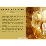  Trụ đá thạch anh Vàng (Citrine) may mắn, trụ đá thanh tẩy trong Tarot, Reiki, thiền định, phong thủy 