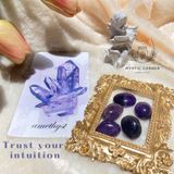  Set đá may mắn cho Nhân Mã, đá thạch anh, đá thanh tẩy bài Tarot, đá phong thuỷ 