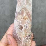  [HÀNG ĐẸP, LỰA] Pink Amethyst with Blossom Agate, đá thạch anh, đá thanh tẩy 