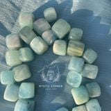  Viên đá Aquamarine (Ngọc Xanh Biển), đá thanh tẩy, đá phong thủy dùng trong Tarot, Reiki, thiền định 