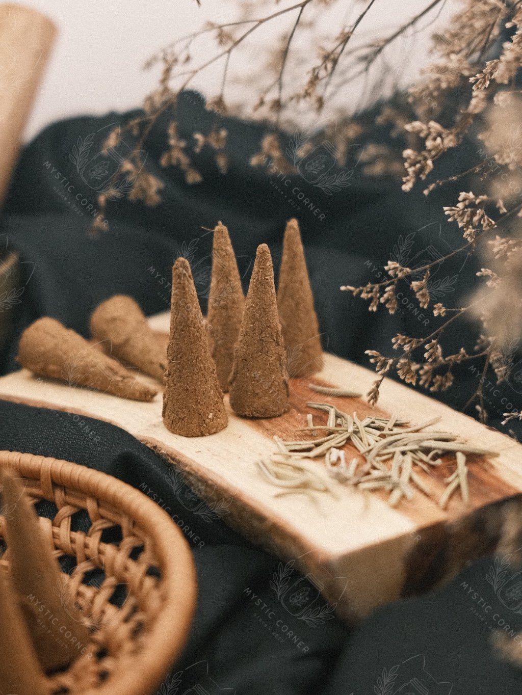  [ORGANIC TỰ NHIÊN] Nụ Trầm Thảo Mộc Rosemary (Lá Hương Thảo), nụ trầm thanh tẩy nhà cửa, thanh lọc không khí 