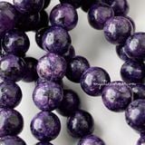  Chuỗi vòng đá Charoite (Đá Mắt Rồng), vòng tay đá năng lượng mạnh mẽ, Reiki, Tarot, thiền định 