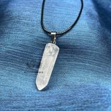  Vòng cổ đá thạch anh Trắng Clear Quartz, vòng đá bảo vệ, vòng đá năng lượng 