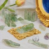  Prasiolite Crystal thô, Green Amethyst ( thạch anh tím xanh ), đá thanh tẩy Tarot, Reiki, Phong Thuỷ 