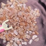  Vụn đá Sunstone, đá mặt trời, đá phong thủy, đá thanh tẩy Tarot, Reiki, thiền định 