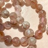  Vòng tay Mã Não Hoa Anh Đào (Blossom Agate) 10li 