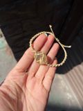  Macrame Citrine tumbled thạch anh vàng, vòng tay hỗ trợ hạnh phúc, tự tin, thịnh vượng, học tập 