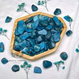  Tumbled Blue Apatite tự nhiên, đá thanh tẩy dùng trong Tarot, thiền định, Reiki, Phong thủy 
