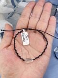  Vòng tay đá phong thuỷ Thạch Anh Trắng lu thống thắt macrame hỗ trợ thu hút năng lượng tích cực 