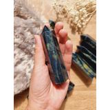  Trụ đá thanh tẩy Mắt Hổ Xanh (Blue Tiger's Eye), trụ đá thạch anh dùng trong bài Tarot, thiền định, Reiki, đá phong thủy 