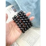  Vòng đeo tay đá Shungite hỗ trợ ngăn sóng điện từ, sóng điện thoại 5G. Vòng đá phong thủy, đá năng lượng 