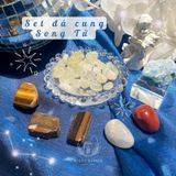  Set đá may mắn cho Song Tử, đá thạch anh, đá thanh tẩy bài Tarot, đá phong thuỷ 