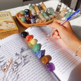  Set 7 viên đá thanh tẩy hỗ trợ việc học tập, có thể dùng trong Tarot, Reiki 