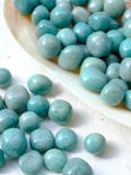  Tumbled viên đá Amazonite (đá Thiên Hà) đá thanh tẩy Tarot, Reiki, thiền định, phong thủy 
