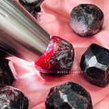  Đá Garnet thô tự nhiên dùng làm đá thanh tẩy bài Tarot, thiền định, Reiki, phong thủy 