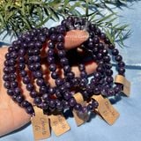  Vòng đá phong thuỷ Đá Mắt Rồng Tím Charoite 6li 