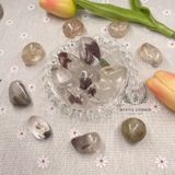  Viên Thạch anh Ưu Linh (Ghost Quartz/ Garden Quartz), đá thanh tẩy, đá phong thuỷ 