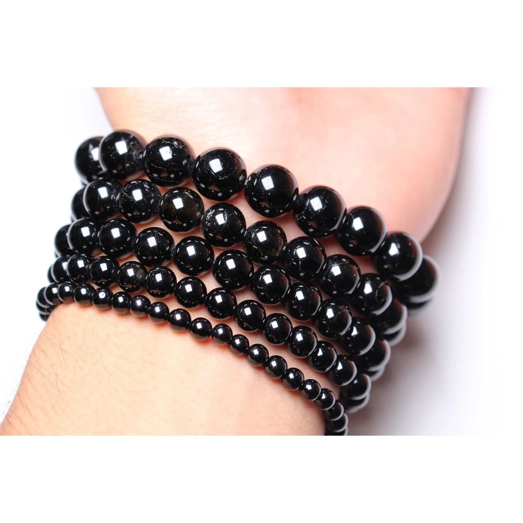  Vòng tay Black Tourmaline (đá Tourmaline đen) bảo vệ khỏi năng lượng tiêu cực 