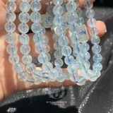  Vòng tay chuỗi hạt phong thuỷ đá Aquamarine loại trong đẹp (Ngọc Xanh Biển) tự nhiên 